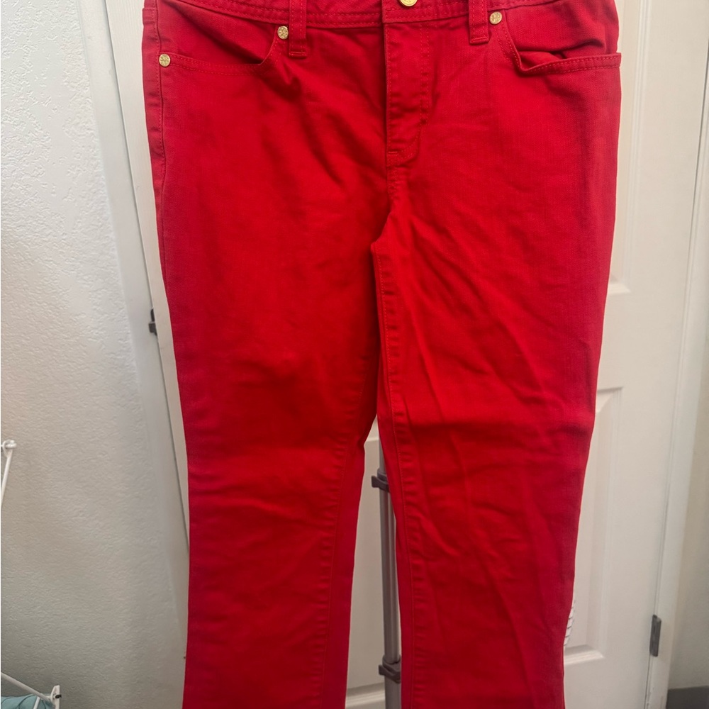 Women's Red Jeans